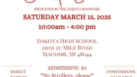 Spring Craft Show Presented by the Dakota Boosters