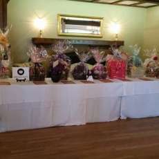 Line Up of Auction Baskets For Autumn Leaves