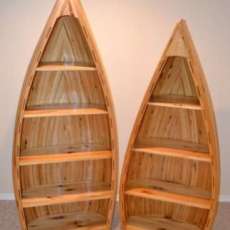 Authentic Cedar Stripped Canoe Book Shelf 5' and 6'