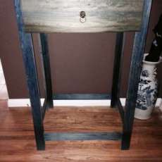 Custom Blue Standup Desk