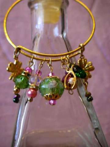 Green Bangle Bracelet