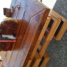 100 Yrs Coffe Table Top and Red Oak Base