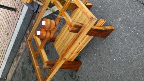 100yrs Coffee Table With Glass Cover.