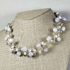 Blue Lace Agate Necklace