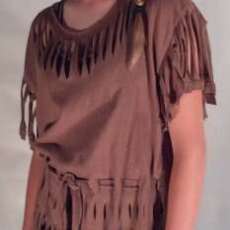 Short Sleeve Belted T-Shirt...Fringes Rock and So Will You in This Fringed Out Top