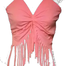 Two in One Halter/Crop Top Tie It to Show a Sexy Tan Let It Lose to Cover Your Middle