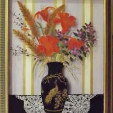 Lilies in Chinese Vase