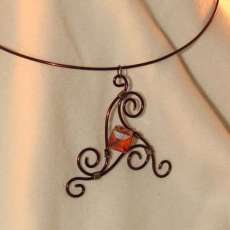 Wire Choker & Pendant
