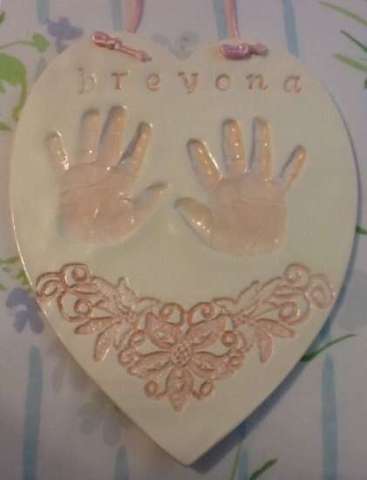 Ceramic Hand Plaque 2