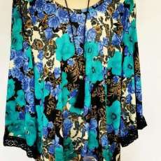 Floral All Over Print Top