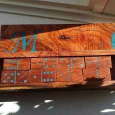 Mesquite and Turqiouse Dominos