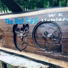 4'X20”X 2” Walnut Sign