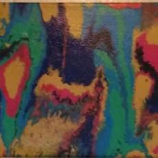 9x12 Abstract Fluid Acrylic