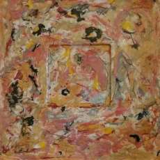 10x10 Abstract Pebeo Painted Wood Plaque