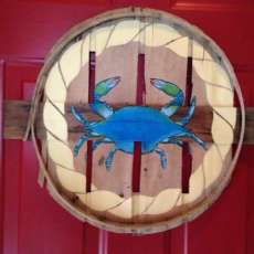 Blue Crab With Rope Edging