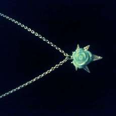 Rose & Marijuana Leaf Necklace