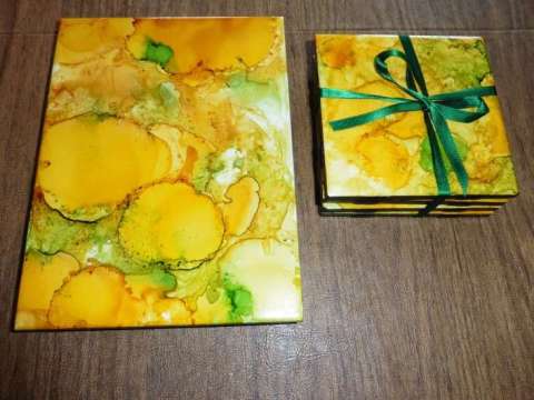 Tile Coasters and Matching Trivet
