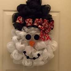 Snowman Wreath