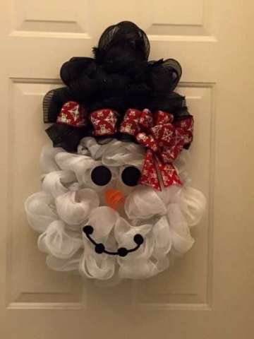Snowman Wreath