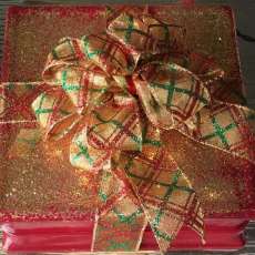 Christmas Glass Block