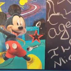 Mickey Mouse-On a Chalkboard