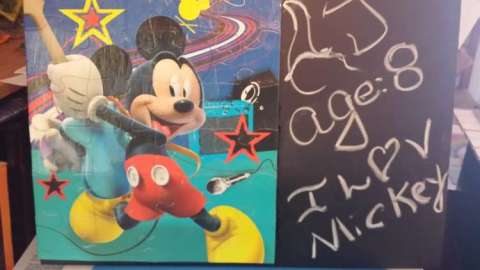 Mickey Mouse-On a Chalkboard