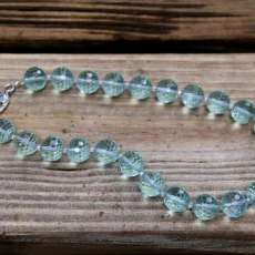 Aqua Quartz Bauble Necklace