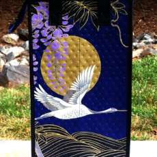 Double Wine Tote: Moonlit Flight Navy