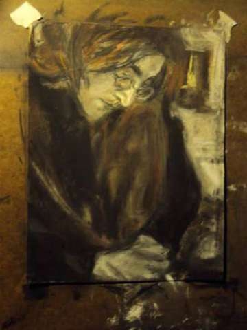 John Jennon (While in Progress) : (Pastel)