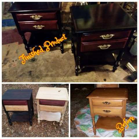 Remarkable Night Stands Refinished