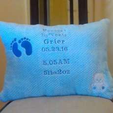 Personalized Baby Birth Pillow
