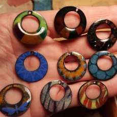 Enamel Earring Samples