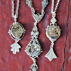 Vintage Watch Movement Necklaces