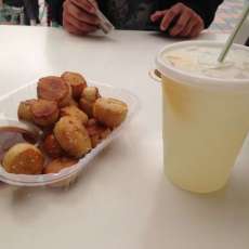 Our Homemade Lemonade and Pretzel Bites With Caramel!