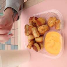 Our Pretzel Bites With Cheese!