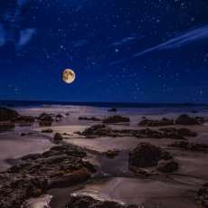 Full Moon Over El Matador State Beach