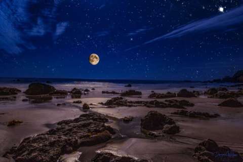 Full Moon Over El Matador State Beach