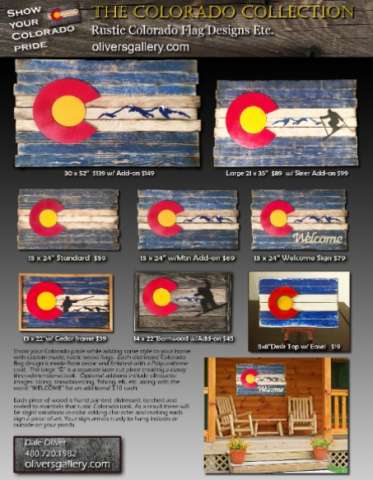 Rustic Colorado Flags