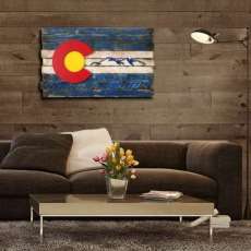 Rustic Colorado Flag