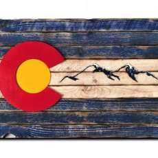 Rustic Colorado Flag