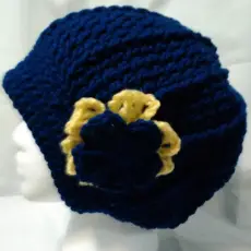 Dark Teal Brim Beanie