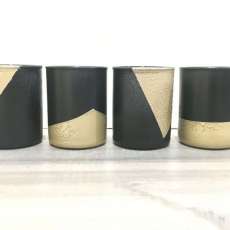 Painted Glass Tea Light Holders