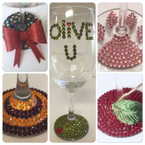 Stem Glass Bling Glasses
