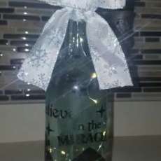 Large Christmas Bottle Light