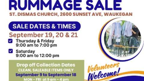 Saint Dismas Rummage Sale & Bake Sale