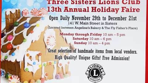 Three Sisters Lions Club Holiday Faire