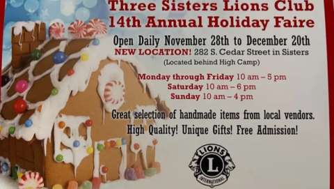 Three Sisters Lions Club Holiday Faire
