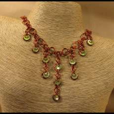 green drops necklace