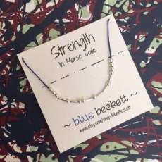 Morse Code 'Strength' Necklace