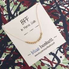 Morse Code 'Bff' Necklace